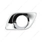 CHROME PLASTIC FOG LIGHT BEZEL FOR 2013-2021 KENWORTH T680-DRIVER