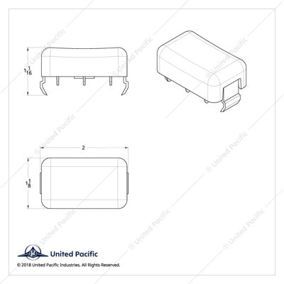 Volvo VT700/VT800 Switch Cover Plain Style 2-Pack