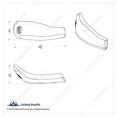 Volvo VNL (2003-2024) Chrome Plastic Trailer Brake Lever Cover