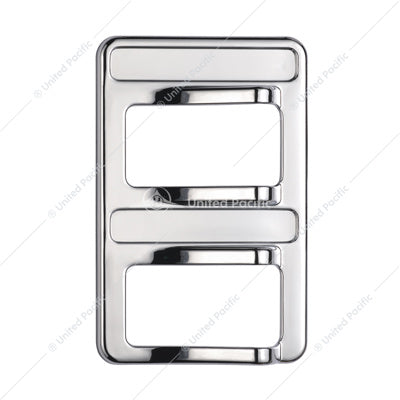 CHROME ROCKER SWITCH COVER FOR PETERBILT 579 (2012-2019) & 567 (2014-2019)- 2 SWITCHES
