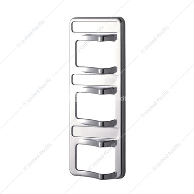 CHROME 3-ROCKER SWITCH COVER FOR PETERBILT 579 (2012-2019) & 567 (2014-2019)- 3 SWITCHES