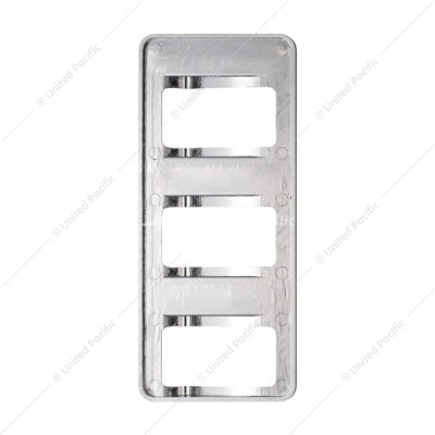 CHROME 3-ROCKER SWITCH COVER FOR PETERBILT 579 (2012-2019) & 567 (2014-2019)- 3 SWITCHES