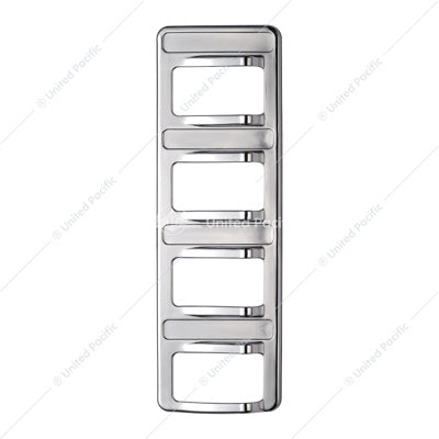 CHROME 4-ROCKER SWITCH COVER FOR PETERBILT 579 (2012-2019) & 567 (2014-2019)- 4 SWITCHES