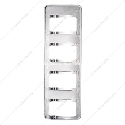 CHROME 4-ROCKER SWITCH COVER FOR PETERBILT 579 (2012-2019) & 567 (2014-2019)- 4 SWITCHES