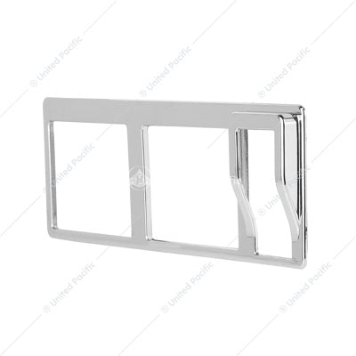 CHROME PLASTIC 7-ROCKER SWITCH BEZEL FOR 2013-2021 PETERBILT 579