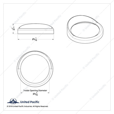 International Speed/Tachometer Gauge Cover With Visor