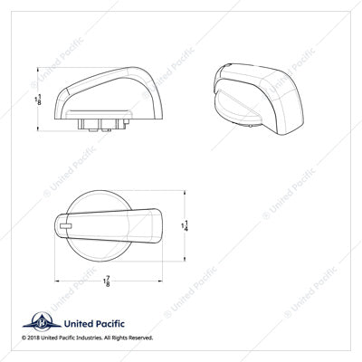 Freightliner Century, Columbia, Coronado A/C Knob Newer