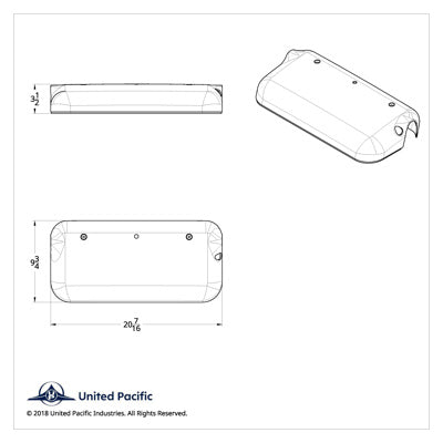 United Pacific Passenger Mirror Cover - Freightliner Century & Columbia 2005–2020