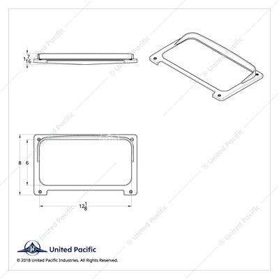 Center Gauge Cluster Bezel with Visor for 2001-2016 Freightliner Columbia