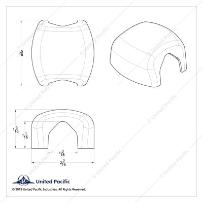 Freightliner Mirror Post Clamp Cover (2-Pack)