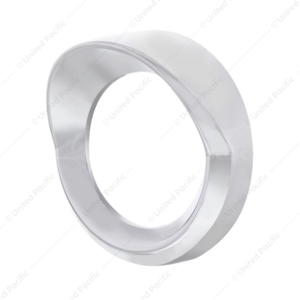 Chrome Small Gauge Cover With Visor For 2018-2023 Freightliner Cascadia