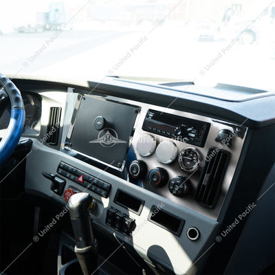 Freightliner Cascadia Chrome Center Dash Upper Panel for 2018-2023