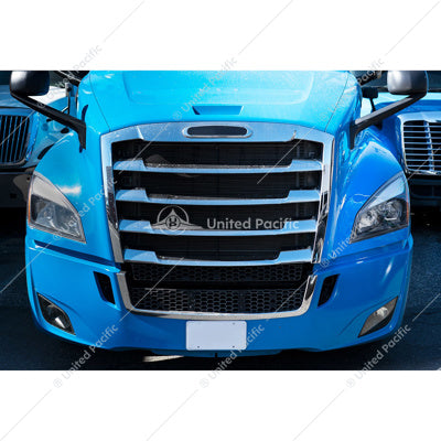 Chrome 18+ Freightliner Cascadia Grill With Bug Screen