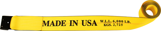 4" Heavy Duty Winch Strap with Flat Hook