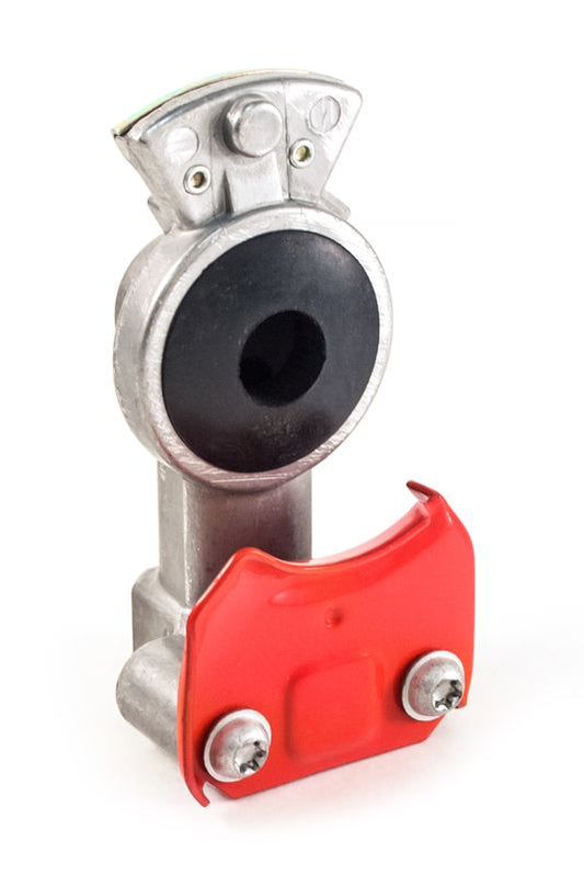 Standard Aluminum Gladhand, Emergency, Rubber Seal, Riveted Wear Plate