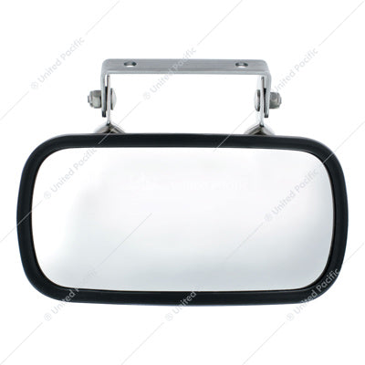 Stainless Steel Rectangular Convex Door Mount Mirror