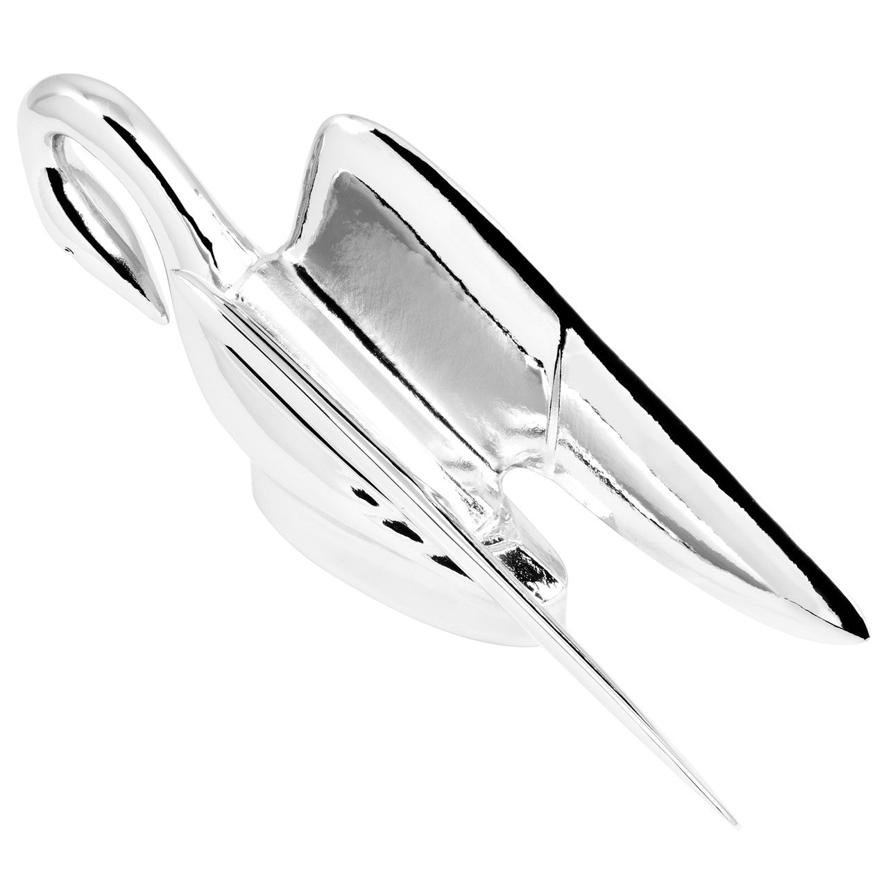 Classic Swan with Wonderwings Hood Ornament