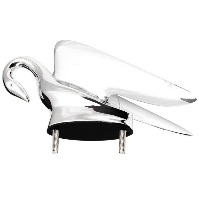 Classic Swan with Wonderwings Hood Ornament
