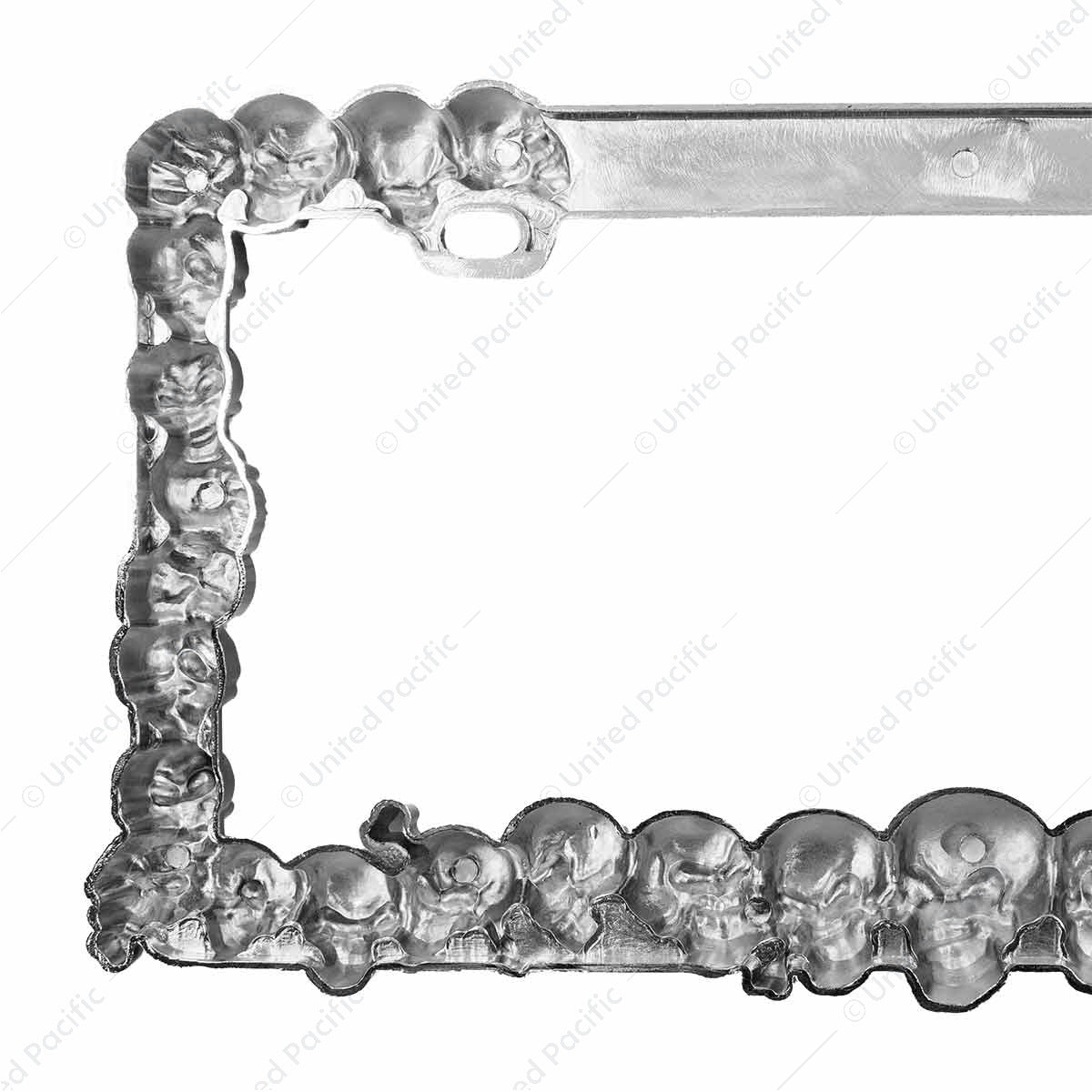 Skull License Plate Frame- Chrome