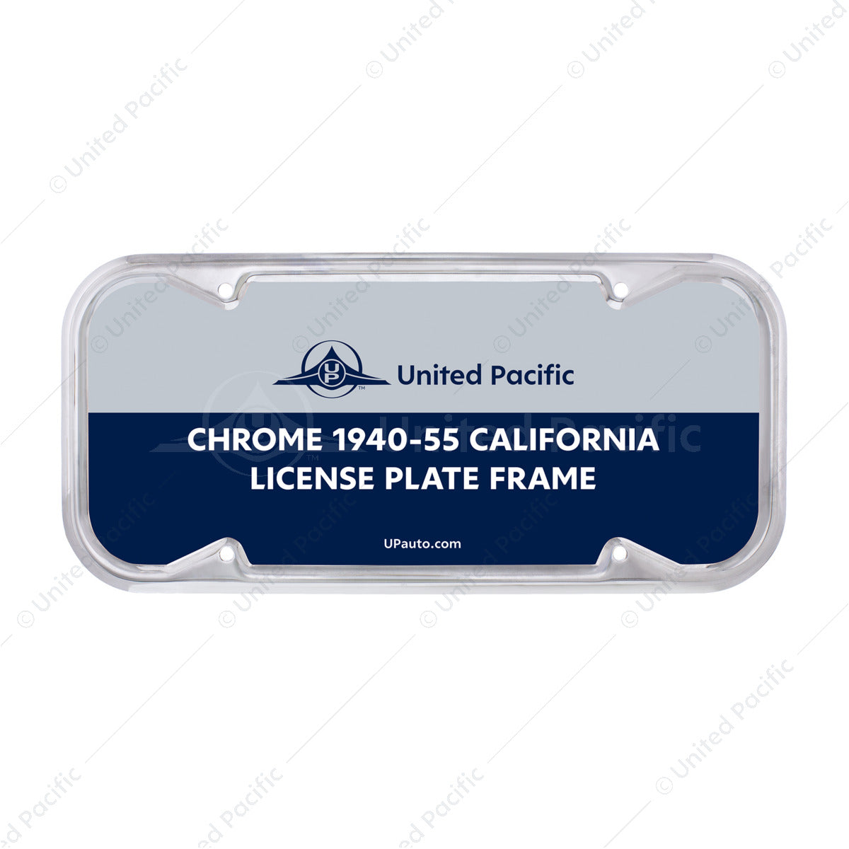 Chrome 1940-55 California License Plate