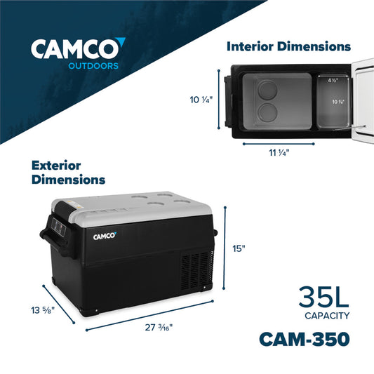 Portable Refrigerator - CAM-350, 35 liter, 12V/110V