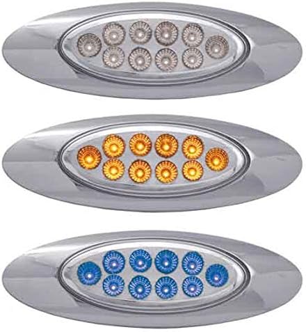 Dual Revolution M1 Style LED Light Amber/Blue