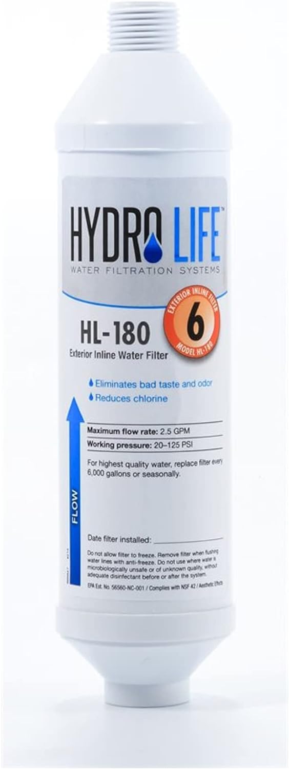 Hydro Life HL-180 Disposable Inline Hose Filter