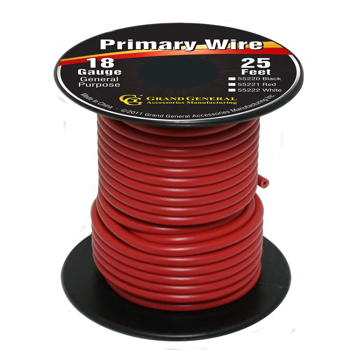 18 Ga Single Conductor Red Wire Roll  500'