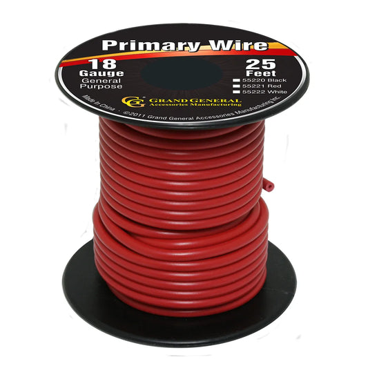 18 Ga Single Conductor Red Wire Roll  500'