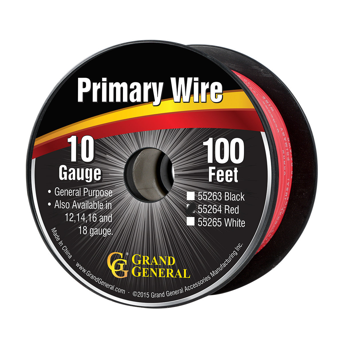 Primary Wire 10 Gauge - Red 100 ft.