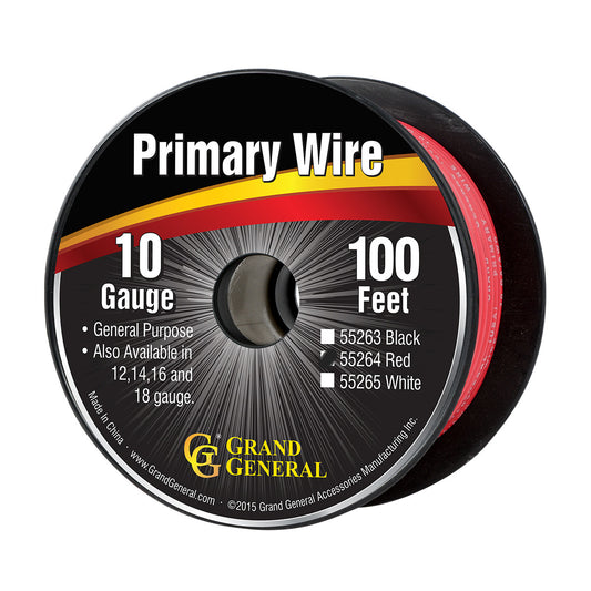 Primary Wire 10 Gauge - Red 100 ft.