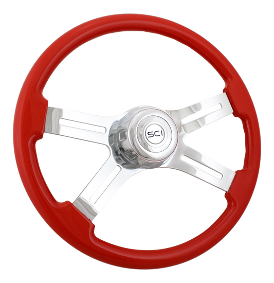 4 Spoke Classic Viper Red- 18"