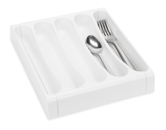 Adjustable Cutlery Tray - White