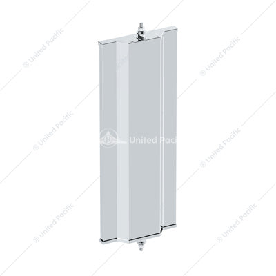 6" X 16" 430 Stainless Steel West Coast Mirror With Convex Lower Mirror - Non Heated
