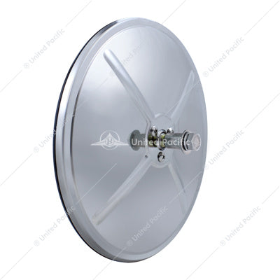 Stainless Steel 8 1/2" Convex Mirror Center