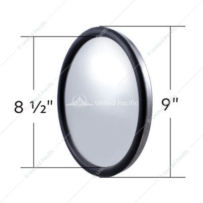 Stainless Steel 8 1/2" Convex Mirror Center