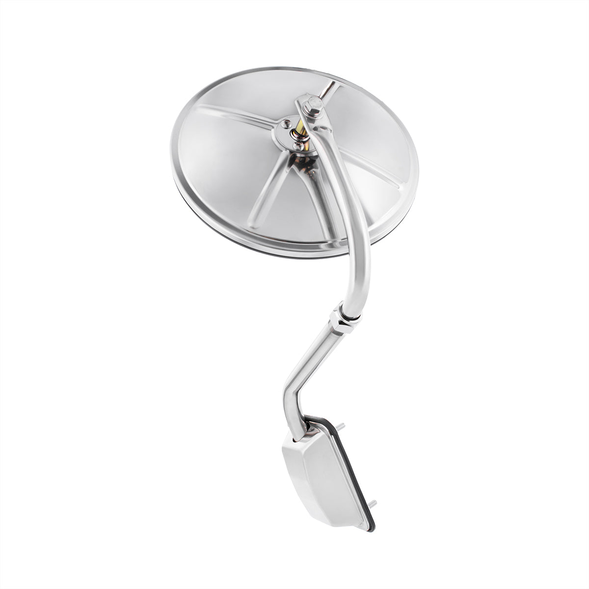 United Pacific Stainless Steel Pod Mount Convex Mirror - Universal Fit