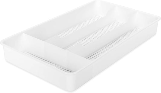 Compact Cutlery Tray - White