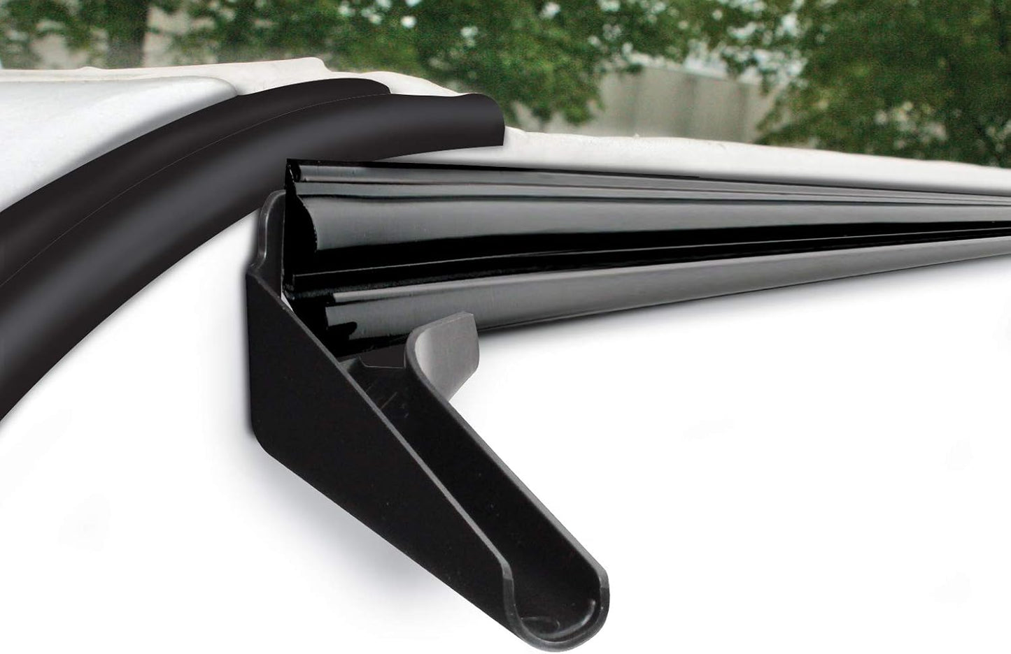 Gutter Spouts Wide/Long with Built-In Extensions (4 Pack) - Black