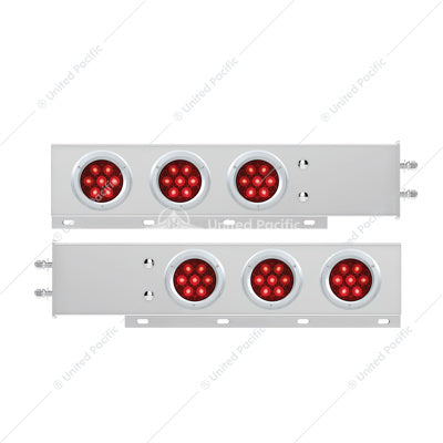 Stainless Steel Spring Loaded Rear Bar with 6X Competition Series 7 4" LED Light (Pair)