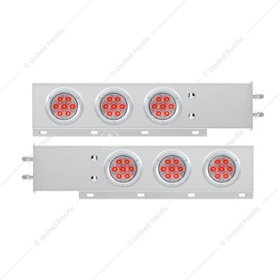 Stainless Steel Spring Loaded Rear Bar with 6X Competition Series 7 4" LED Light (Pair)