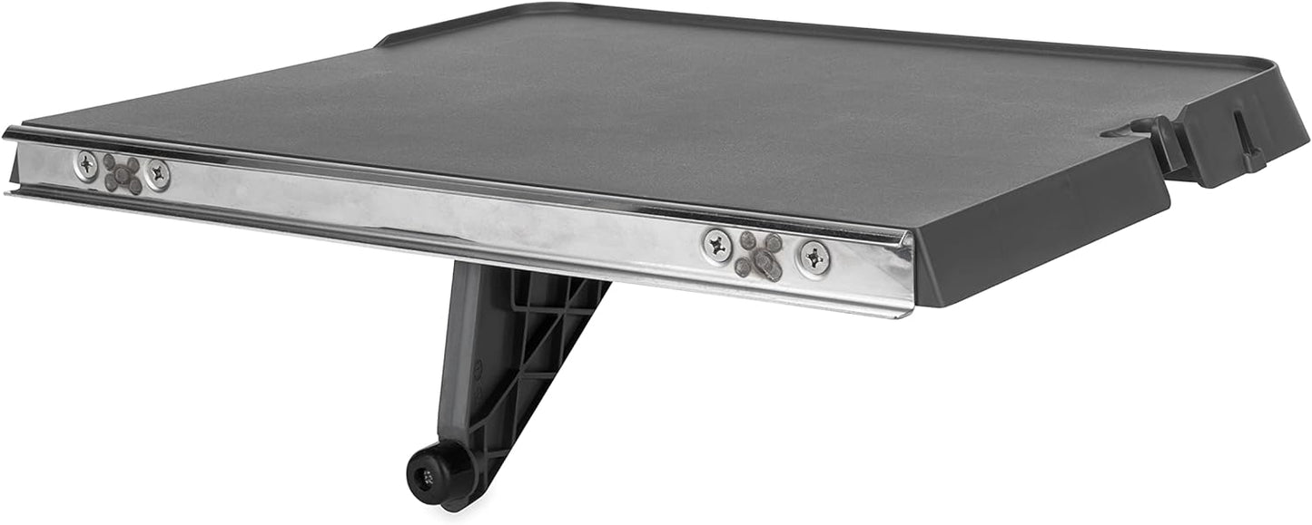 RV Rail Mount Table - 16.75", Charcoal Gray