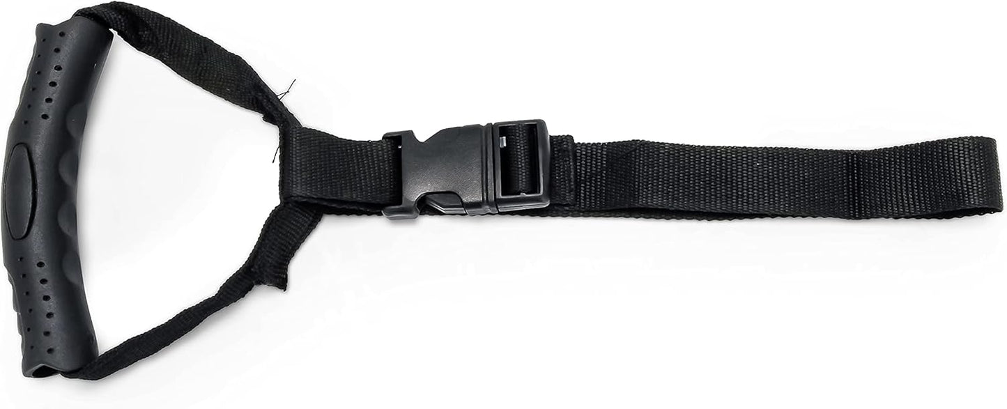 Durable Storage Strap with Carrying Handle for Electrical Cords - Black