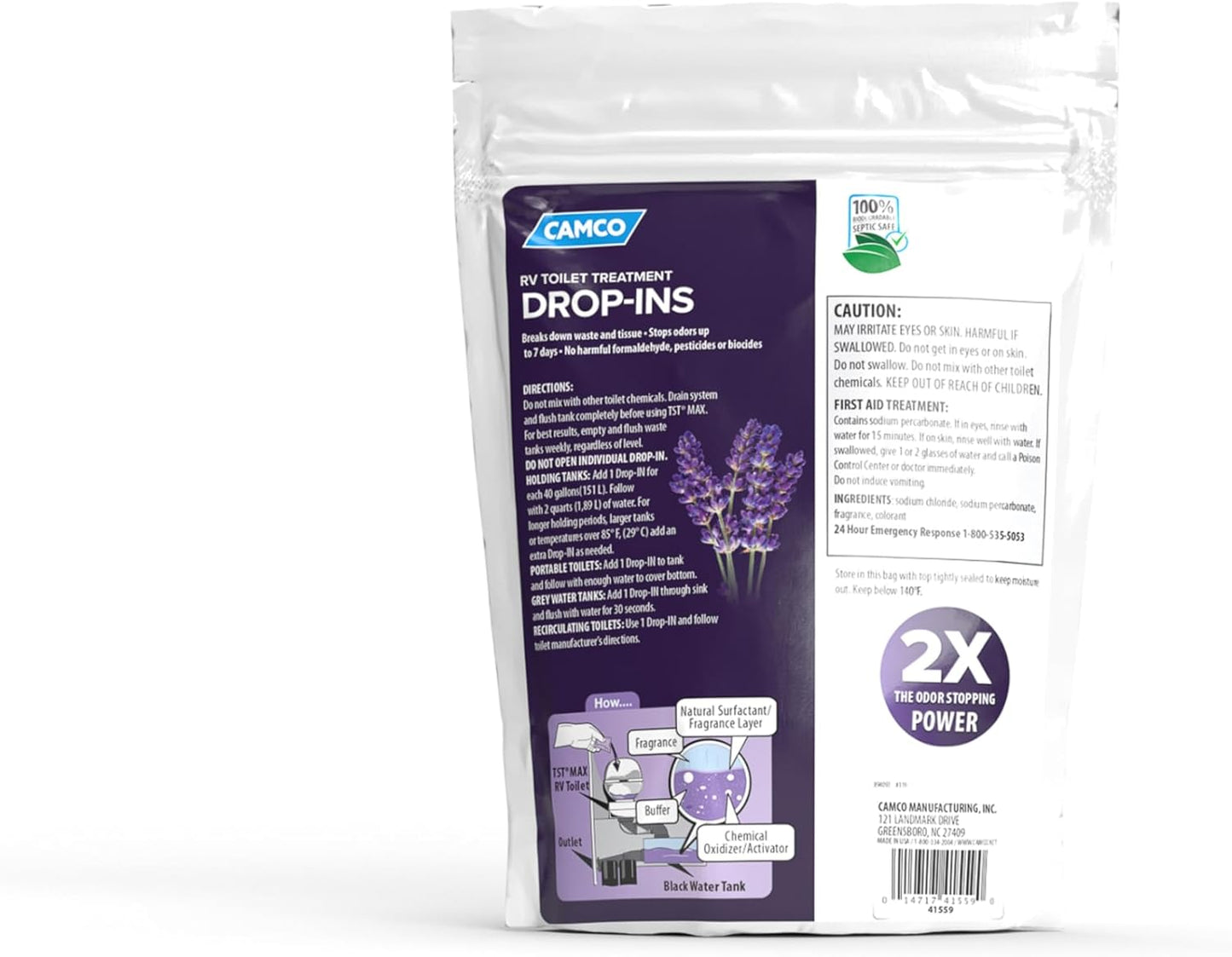 TST Max Lavender Drop-In Toilet Treatment - 15 Count