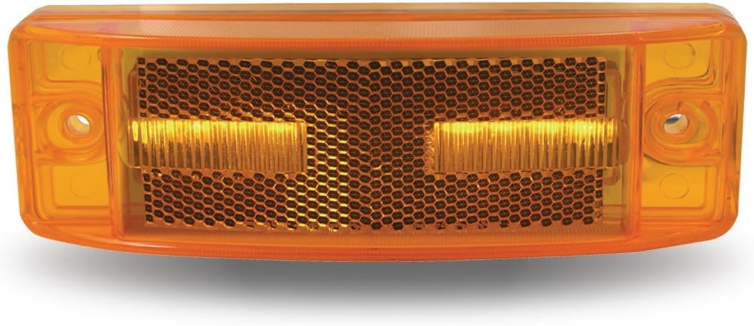 2" x 6" Amber Reflectorized LED Trailer Marker Light - Amber