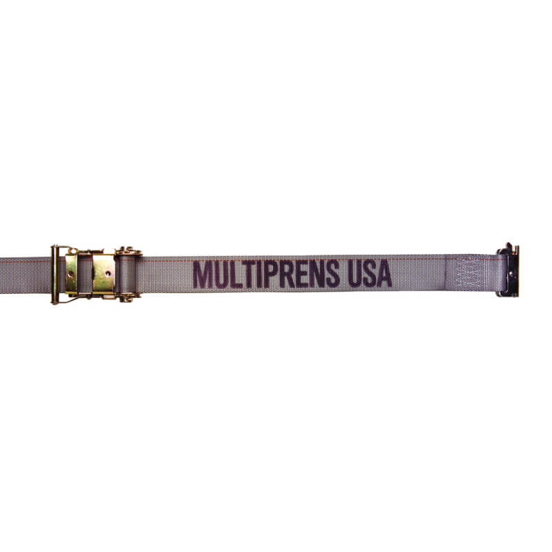 2" x 16' Ratchet Strap With E Rail Clip