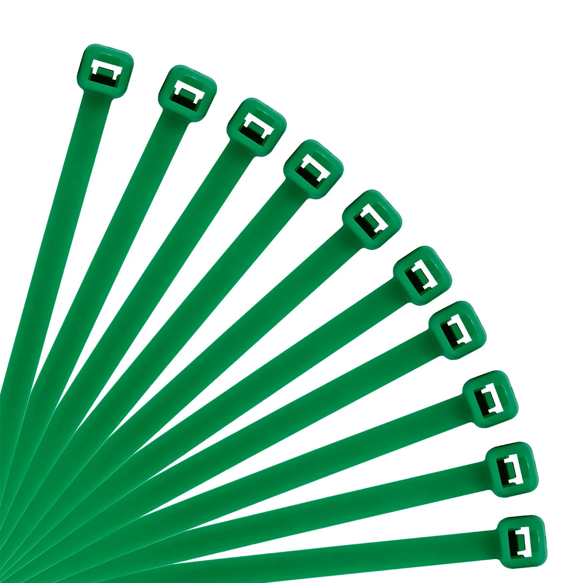 6" (L) Green Nylon Cable Zip Tie SO