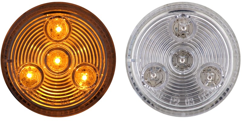 2" Amber / Clear Led Marker Light