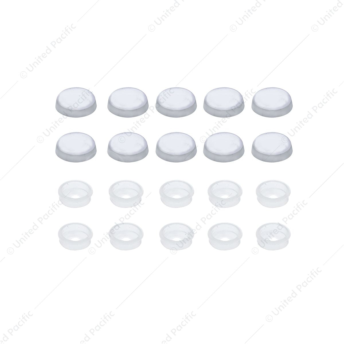 Chrome Plastic Snap Cap 6 And 8 Screws
