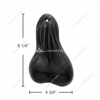 8-1/4"" Black Rubber Balls